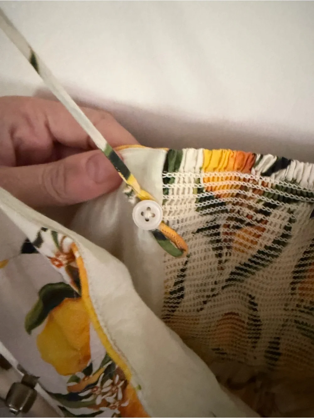 J. Crew Yellow Lemon Print Sundress with Spaghetti Straps - Picture 4 of 5